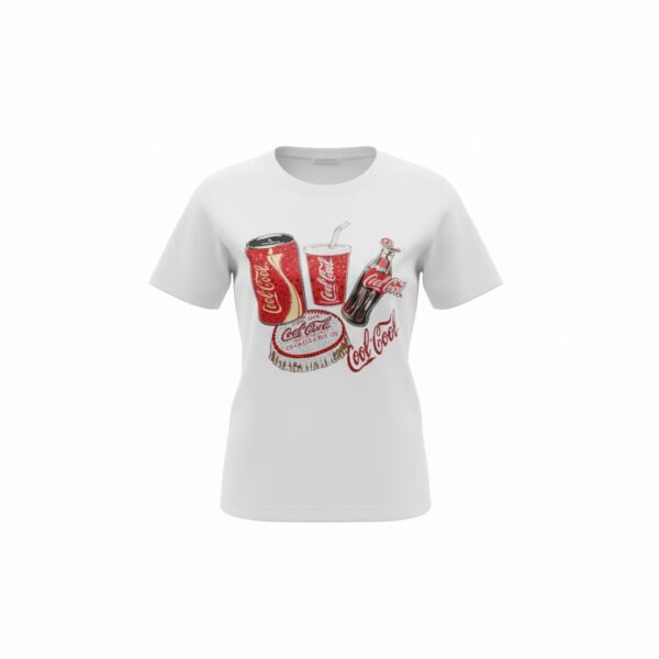 Vintage Coca-Cola Bling Graphic Tee (White)