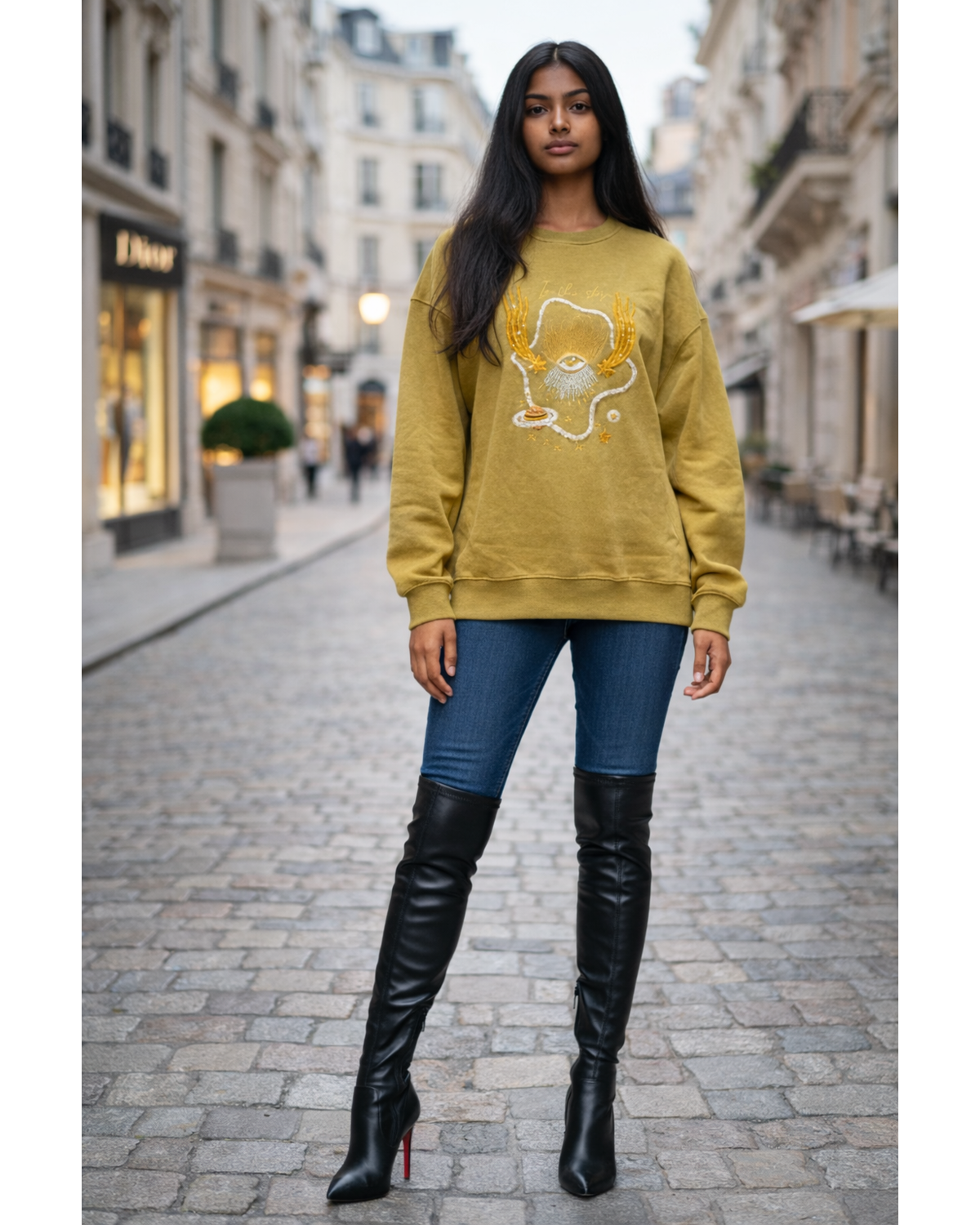 Mystic Eye Rhinestone Sweatshirt