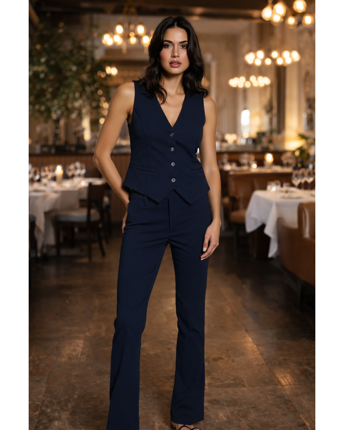 Snobby Midnight Tailored Vest