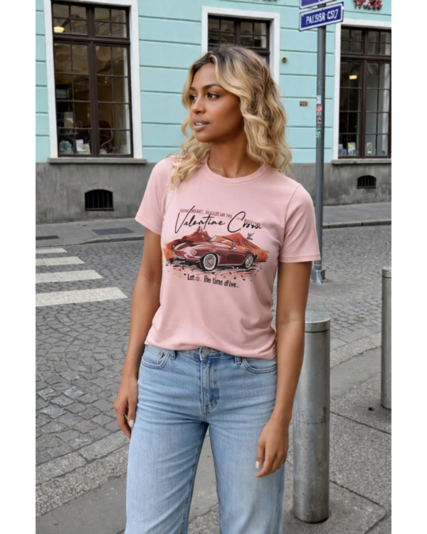 Valentine vintage pink graphic tee