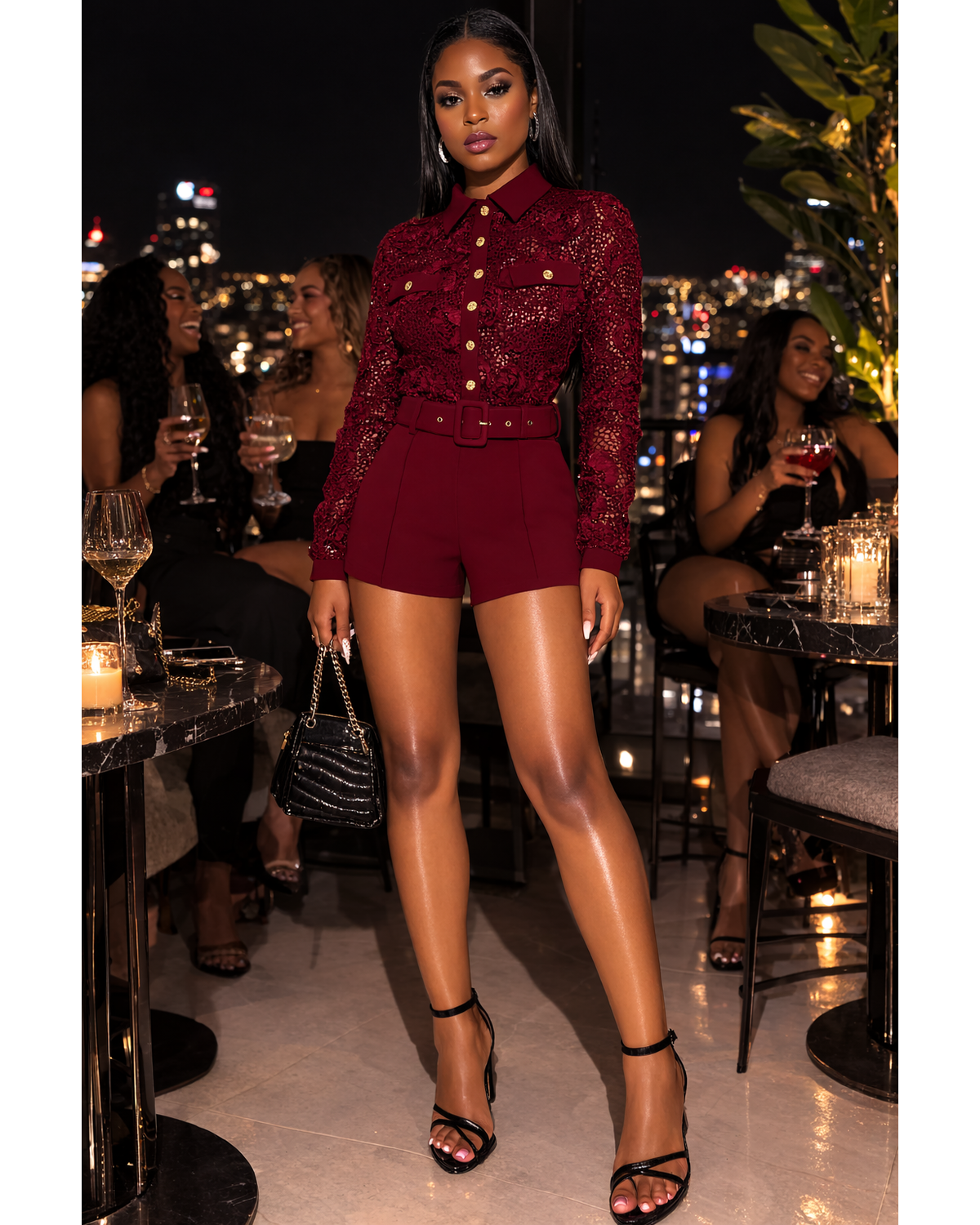 The Bordeaux Muse Romper