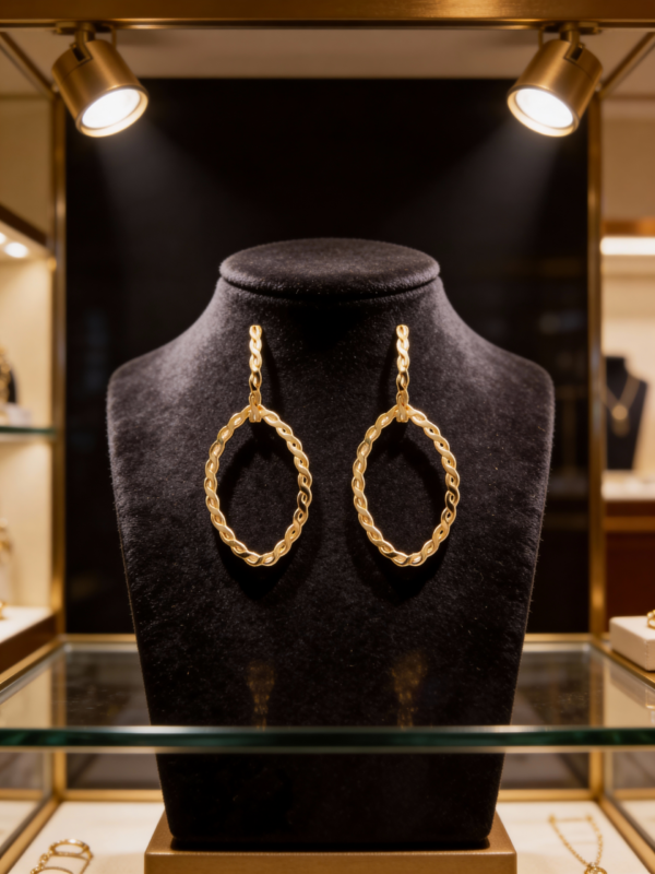 Gold Filled CZ Dangle Earrings – 2.25”