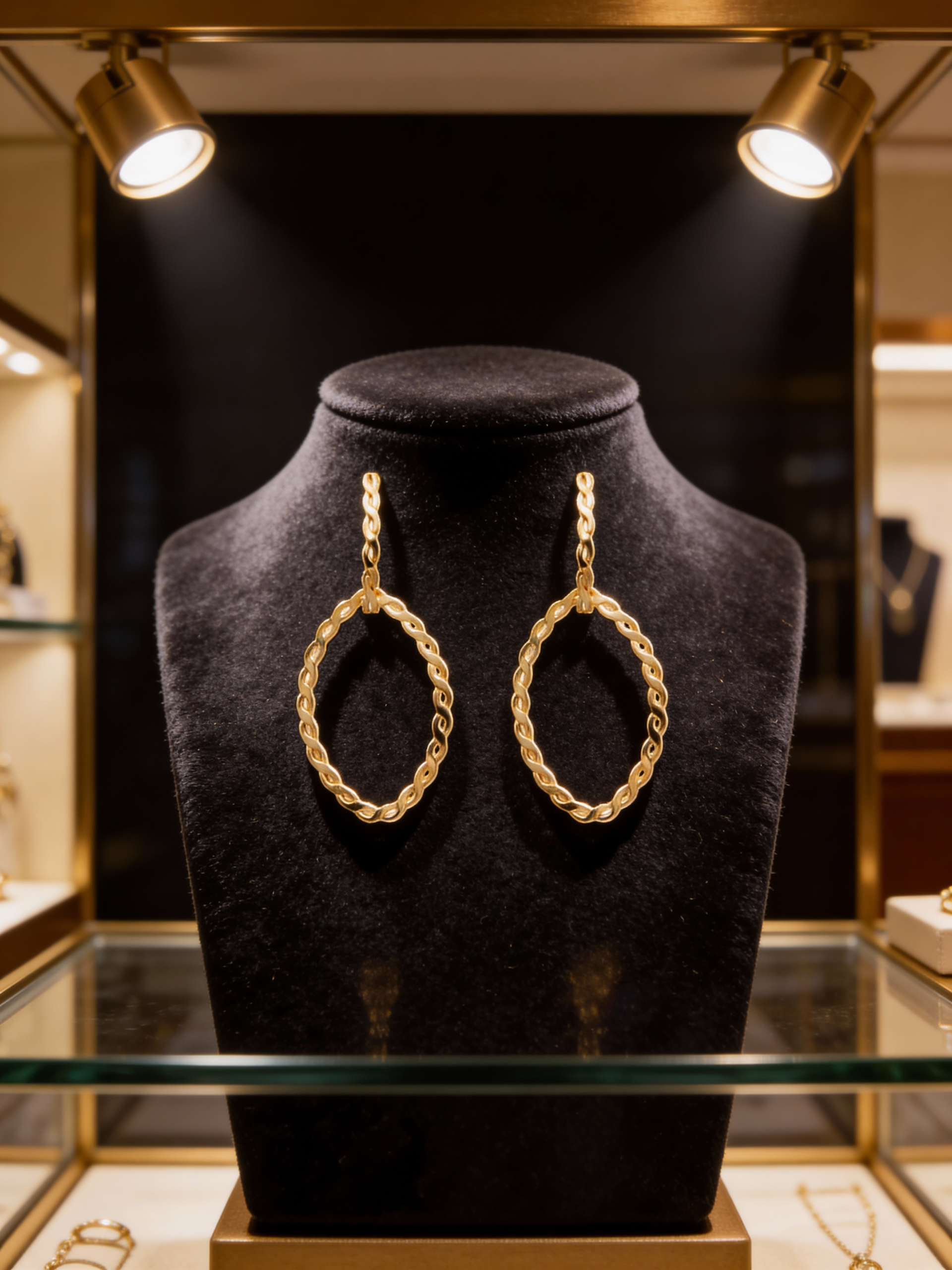 Gold Filled CZ Dangle Earrings – 2.25”