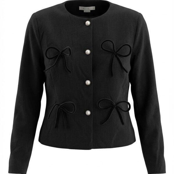 Ribbon Reverie Jacket – Black Bow Detail