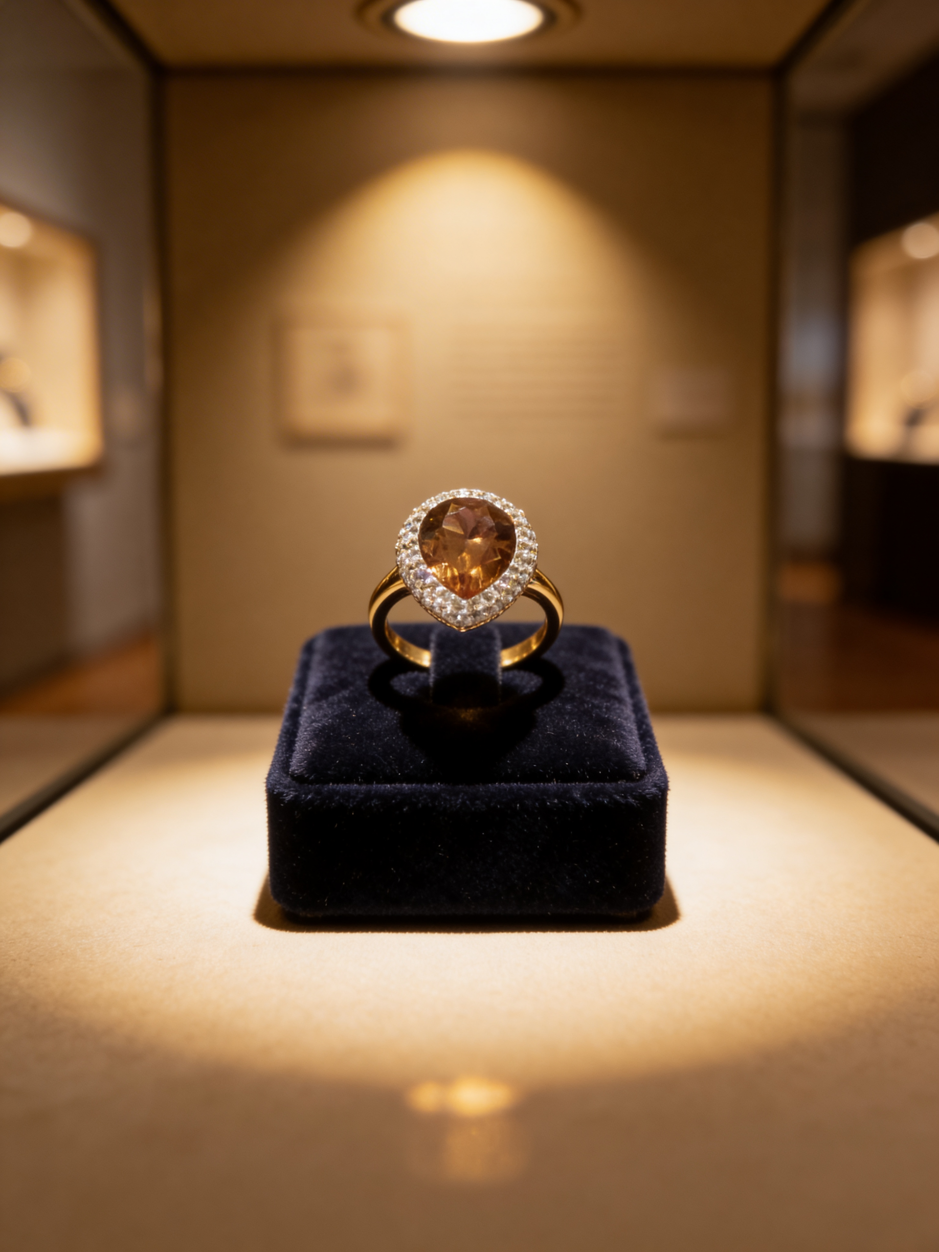 Green Diaspore Color-Changing Stone Ring