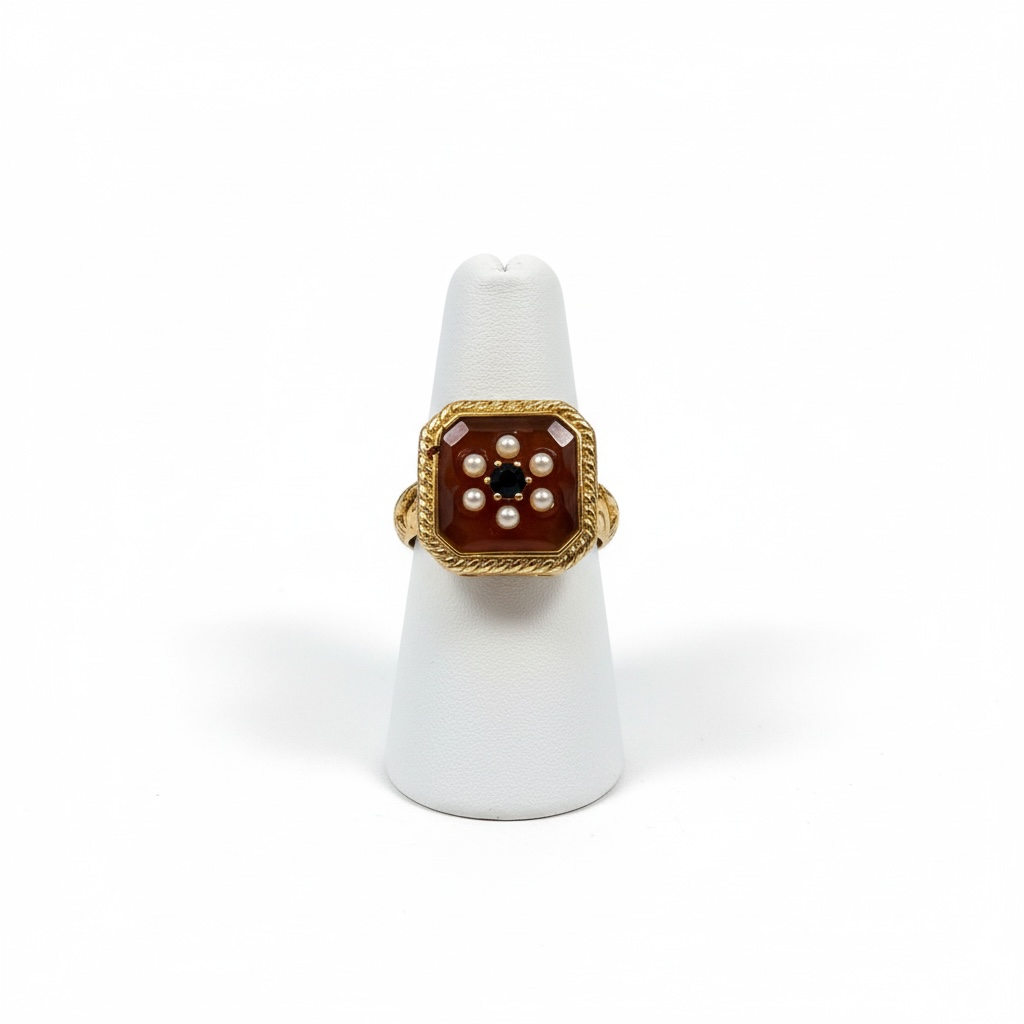 Rouge Red Vintage Adjustable Ring