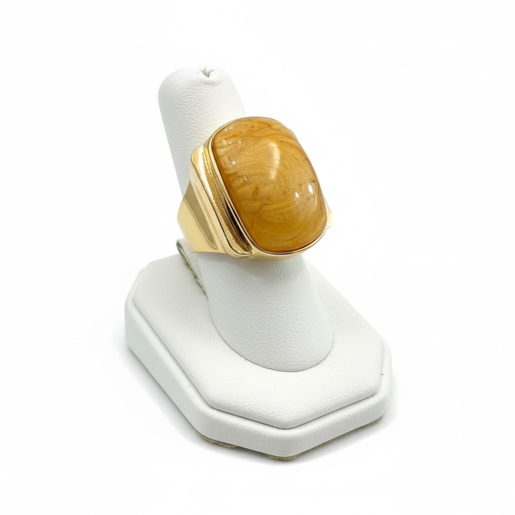 Mustard Resin Stretch Ring