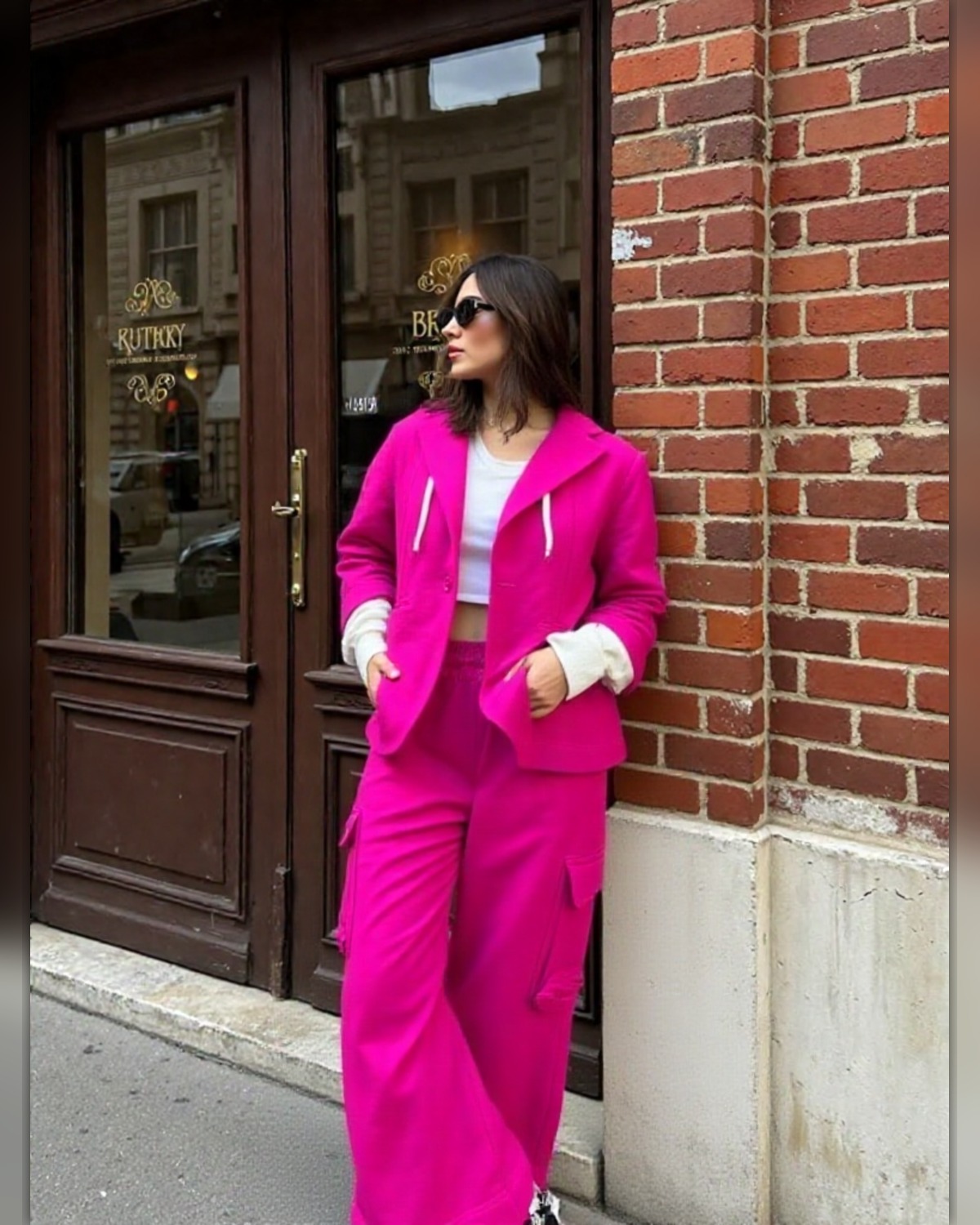 Fuchsia Luxe Street Cargo Set