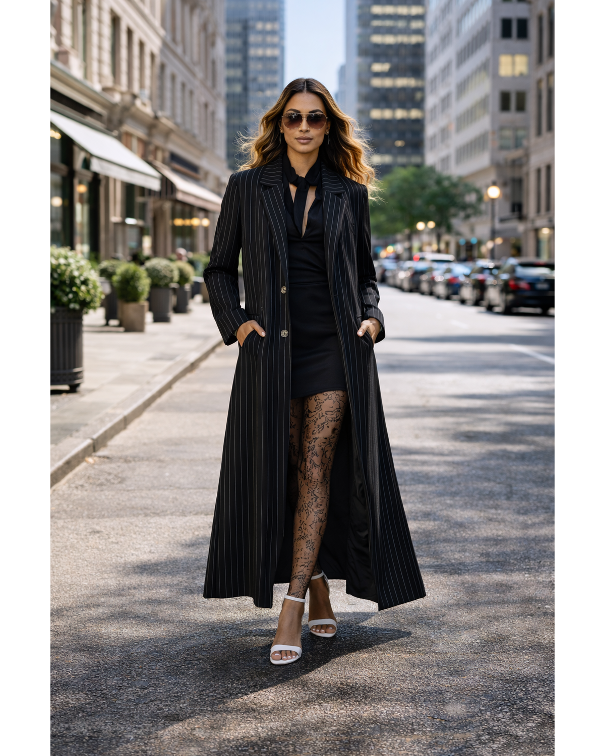 The Muse Pinstripe Blazer