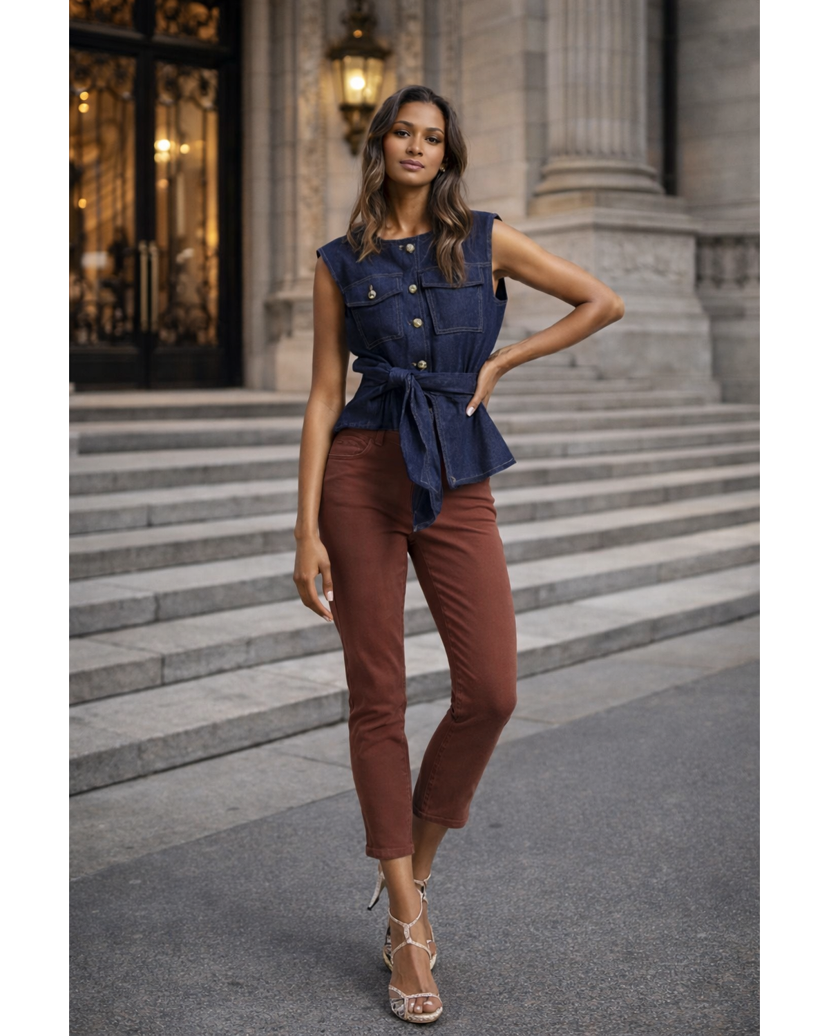 The Snobby Signature Cabernet Precision Straight Crop Pant