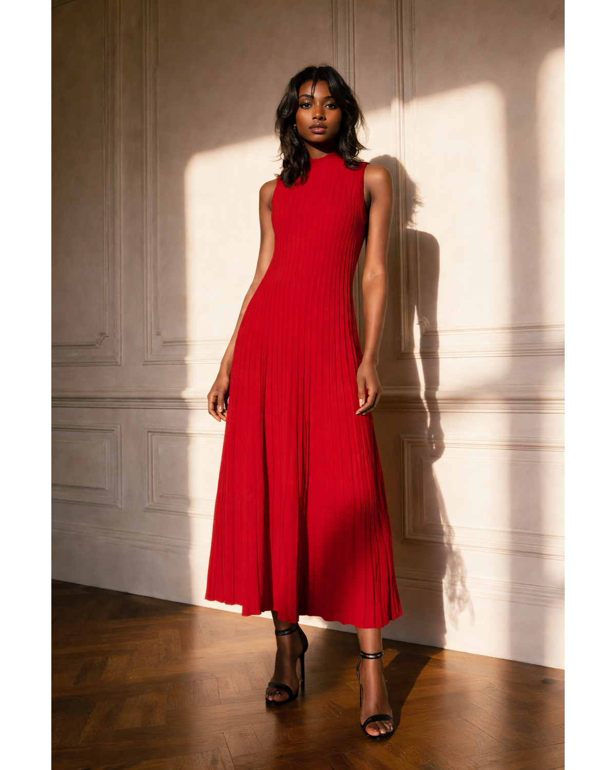 The Luxe Scarlet Flow Dress