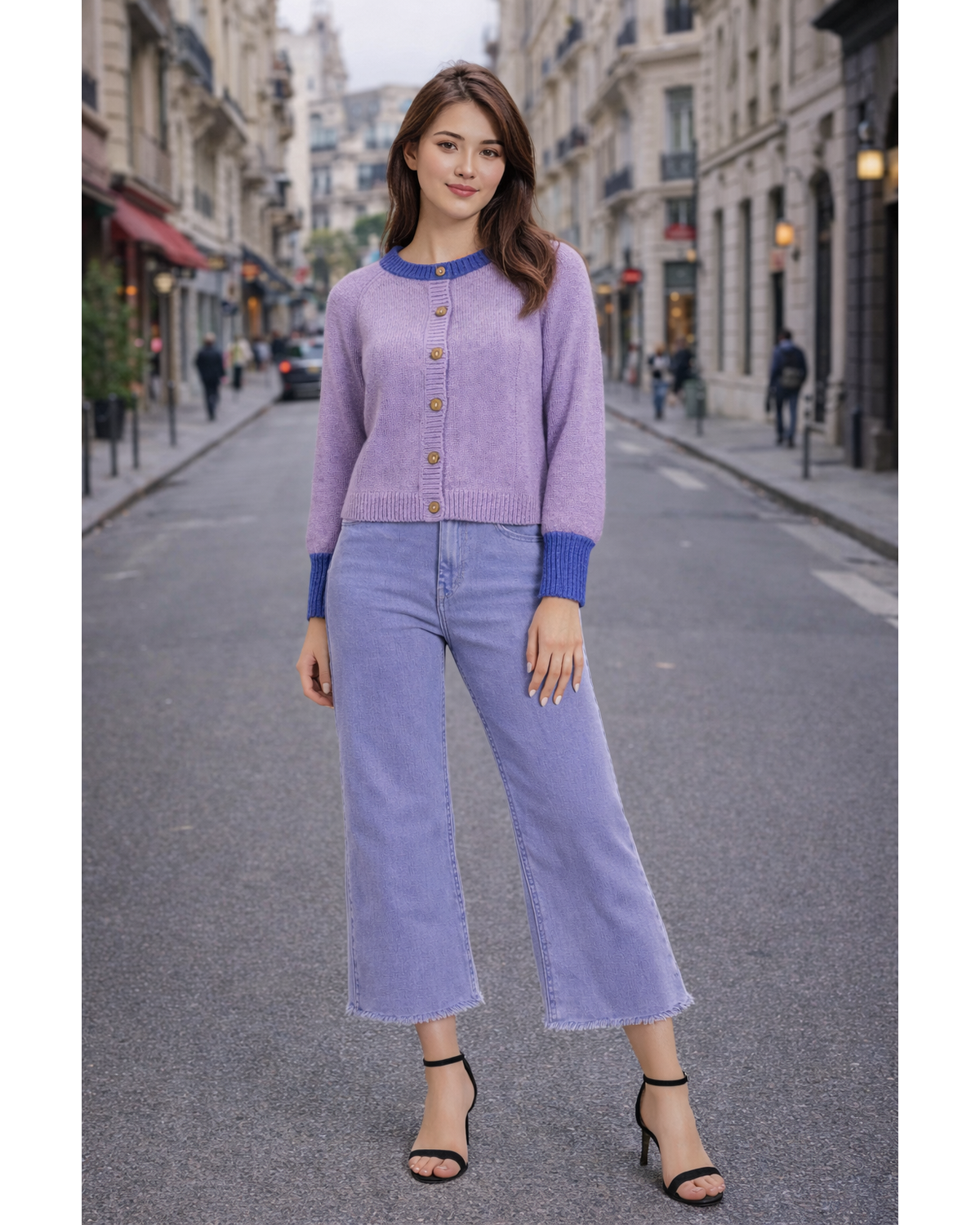 The Snobby Signature Lavender Luxe Crop Jean
