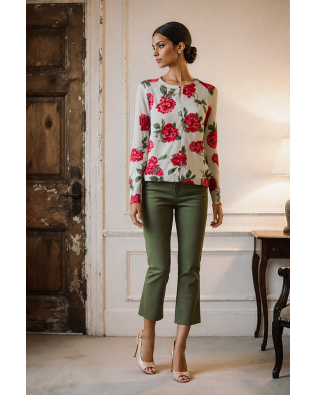 Luxe Soft Floral Button Down Cardigan