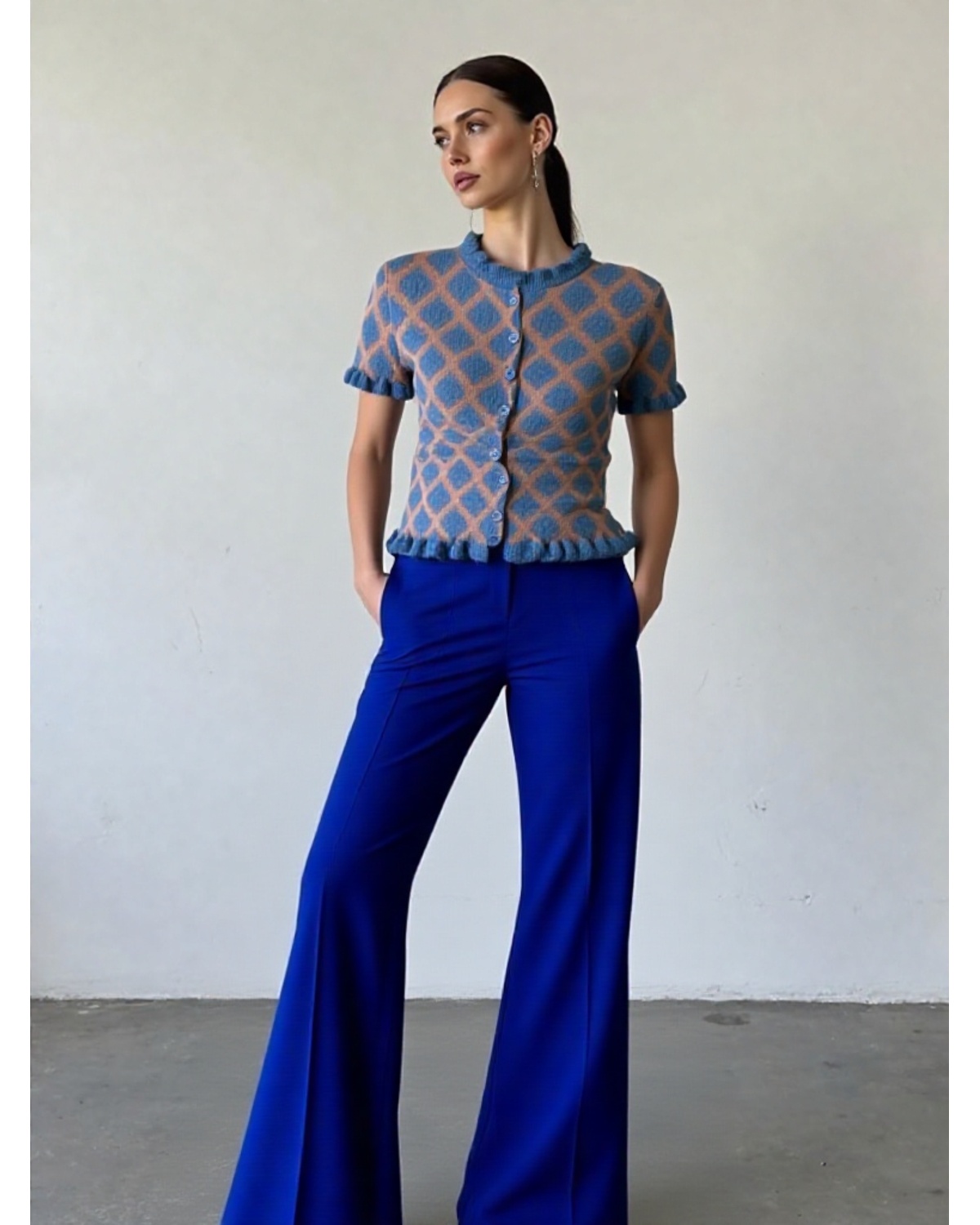 The Paris Ruffle Edge Knit Cardigan