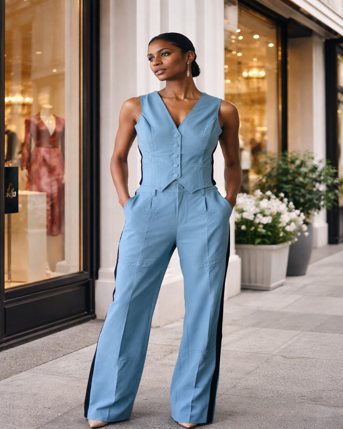 The Contrast Muse Denim Pants