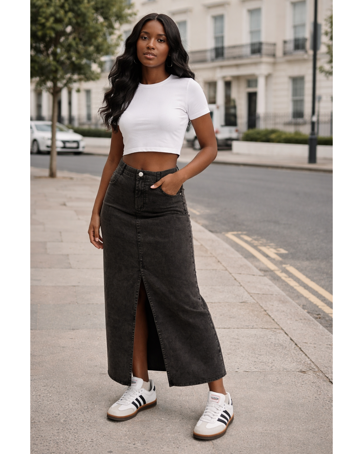 The Everyday Muse Twill Maxi Skirt
