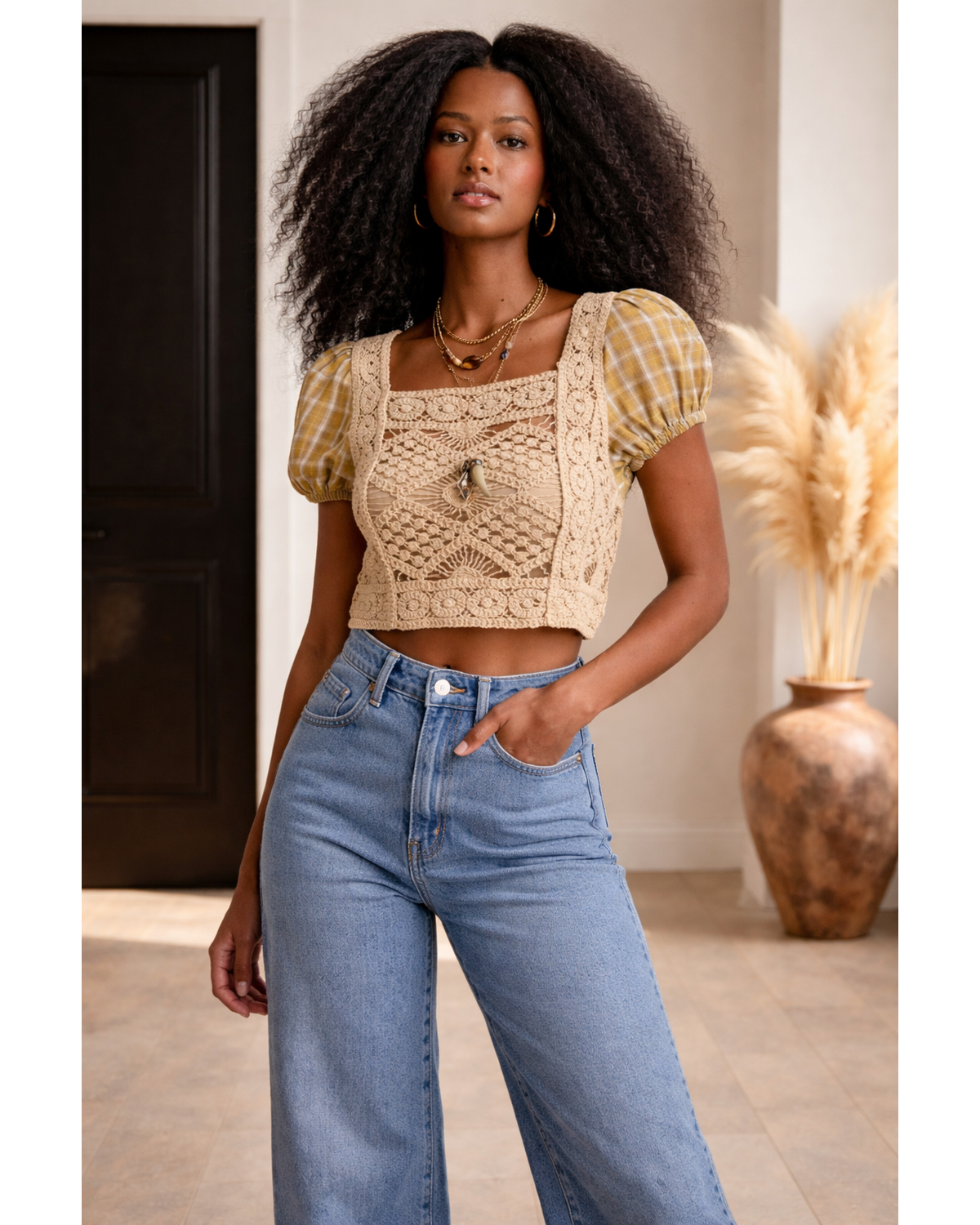 Desert Muse Crochet Crop Top