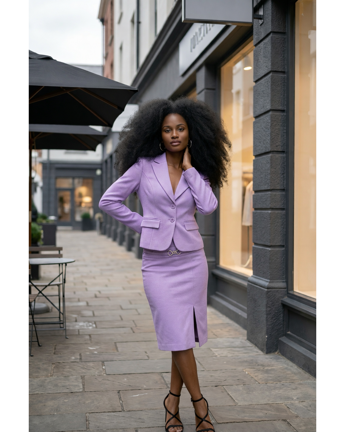 Lavender Muse Crepe Skirt