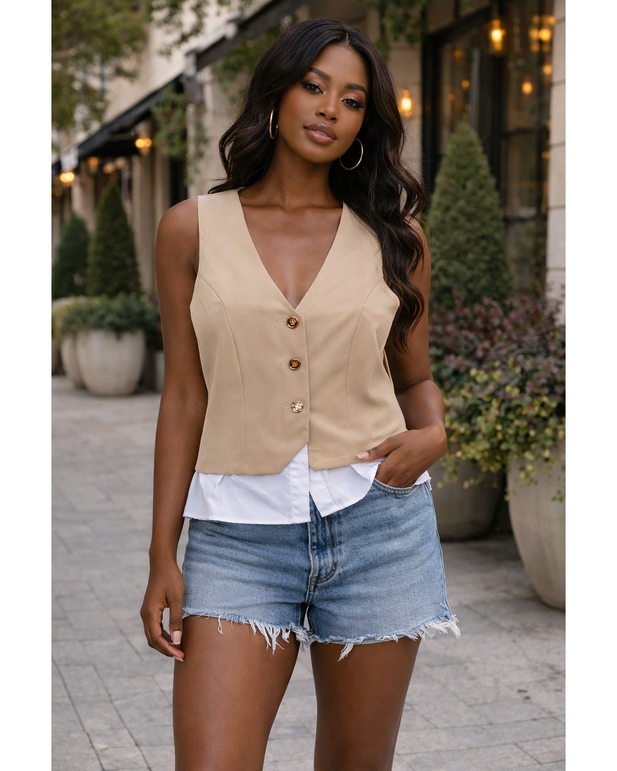 The Contrast Muse Tailored Vest