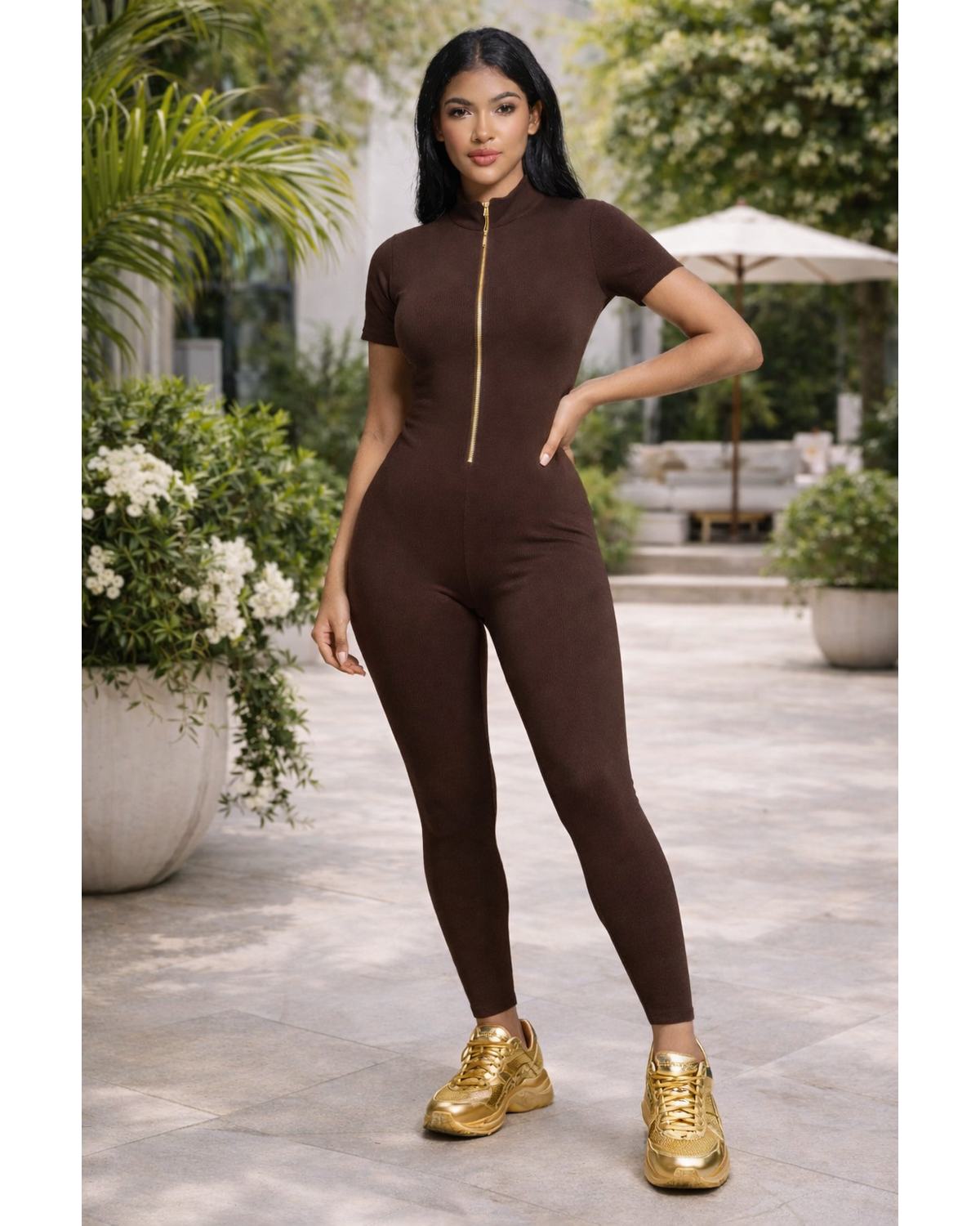 The Sculpt Muse Zip Jumpsuit