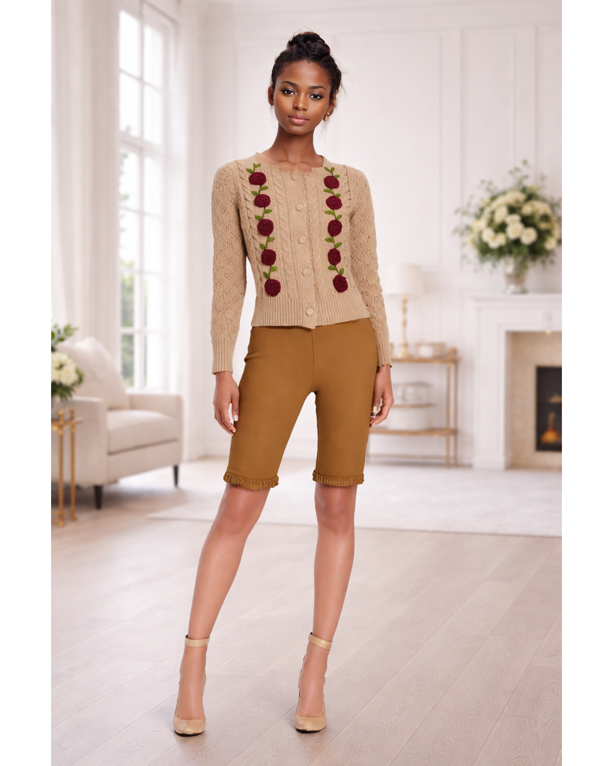 The Riviera Muse Capri Pants – Light Toffee